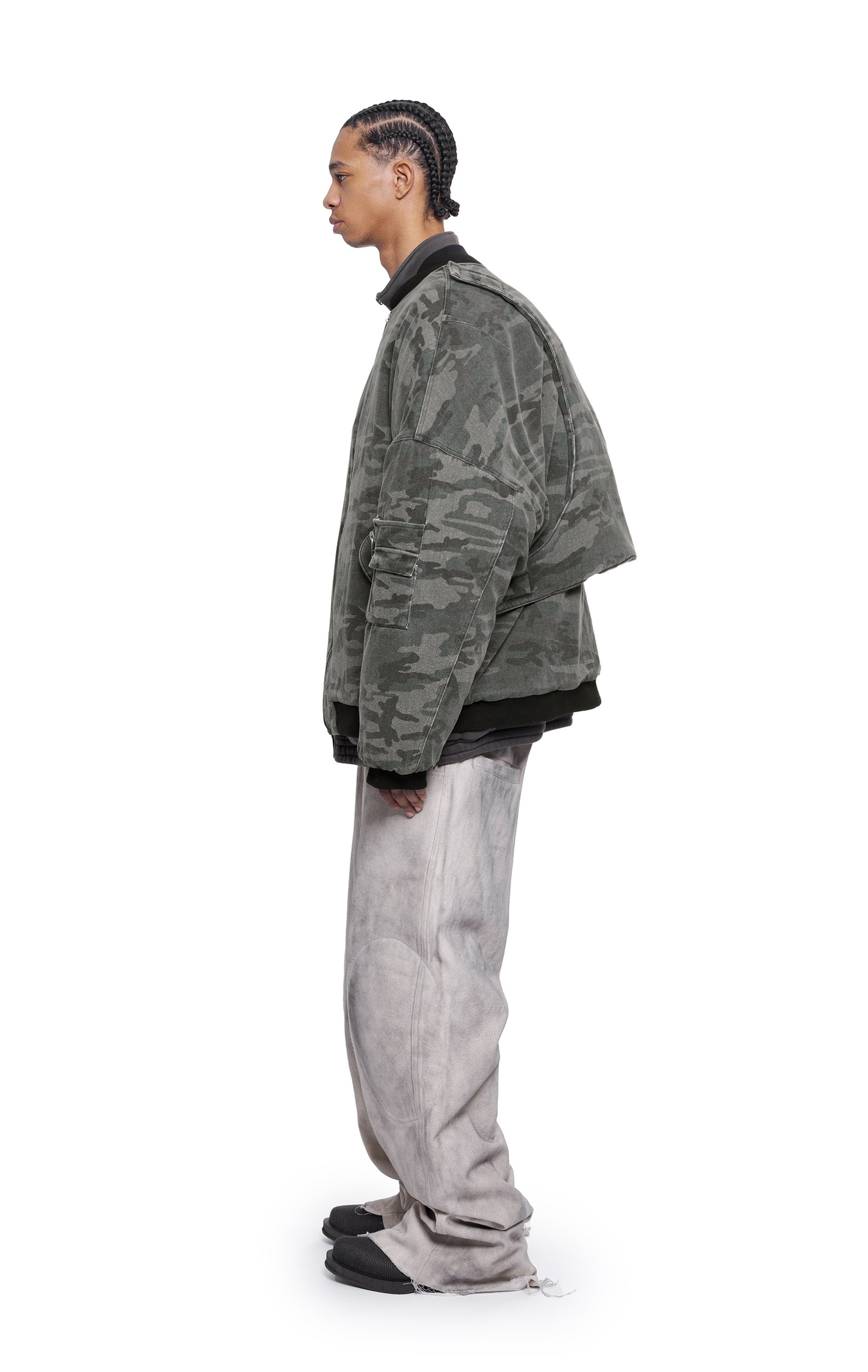 ARNODEFRANCE アーノルデフランス Camo Bomber Jacket カモ柄 ボンバー ブルゾン ジャケット カーキ ARNODEFRANCE - CAMO BOMBER JACKET | ARNODEFRANCE - Industrial